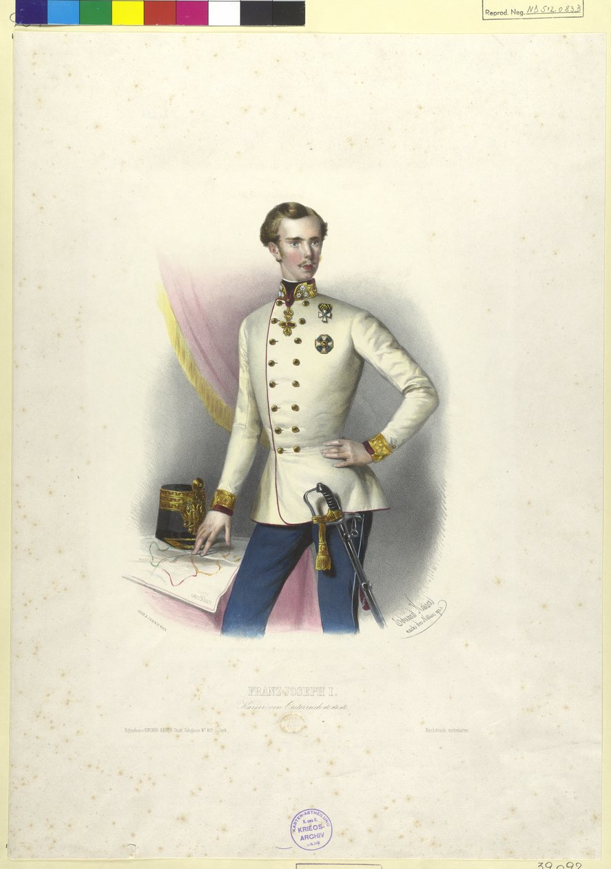 Emperador de Austria Francisco José I de Eduard Kaiser