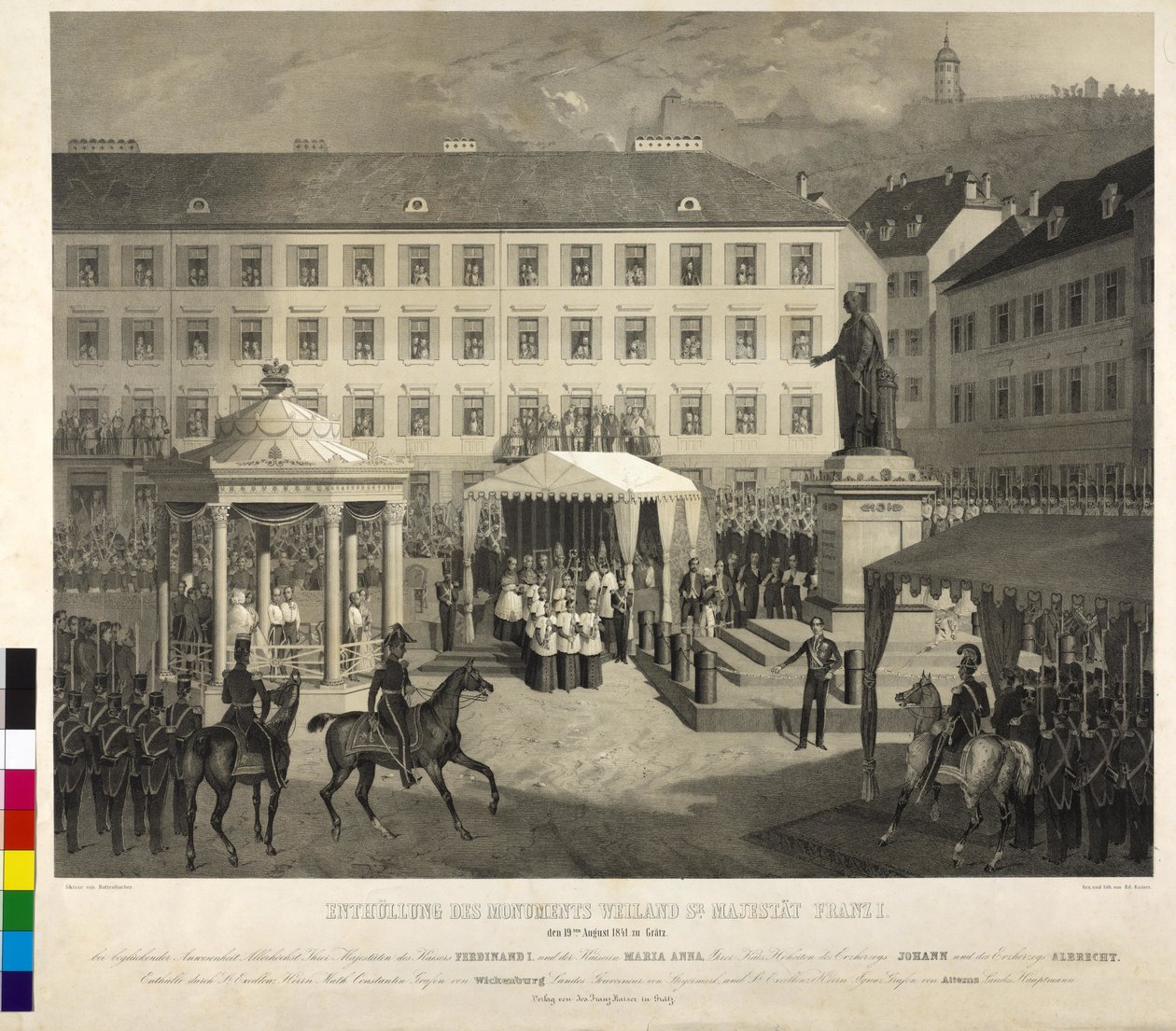 Descubrimiento del monumento a Francisco I Graz: inauguración de un monumento de Eduard Kaiser