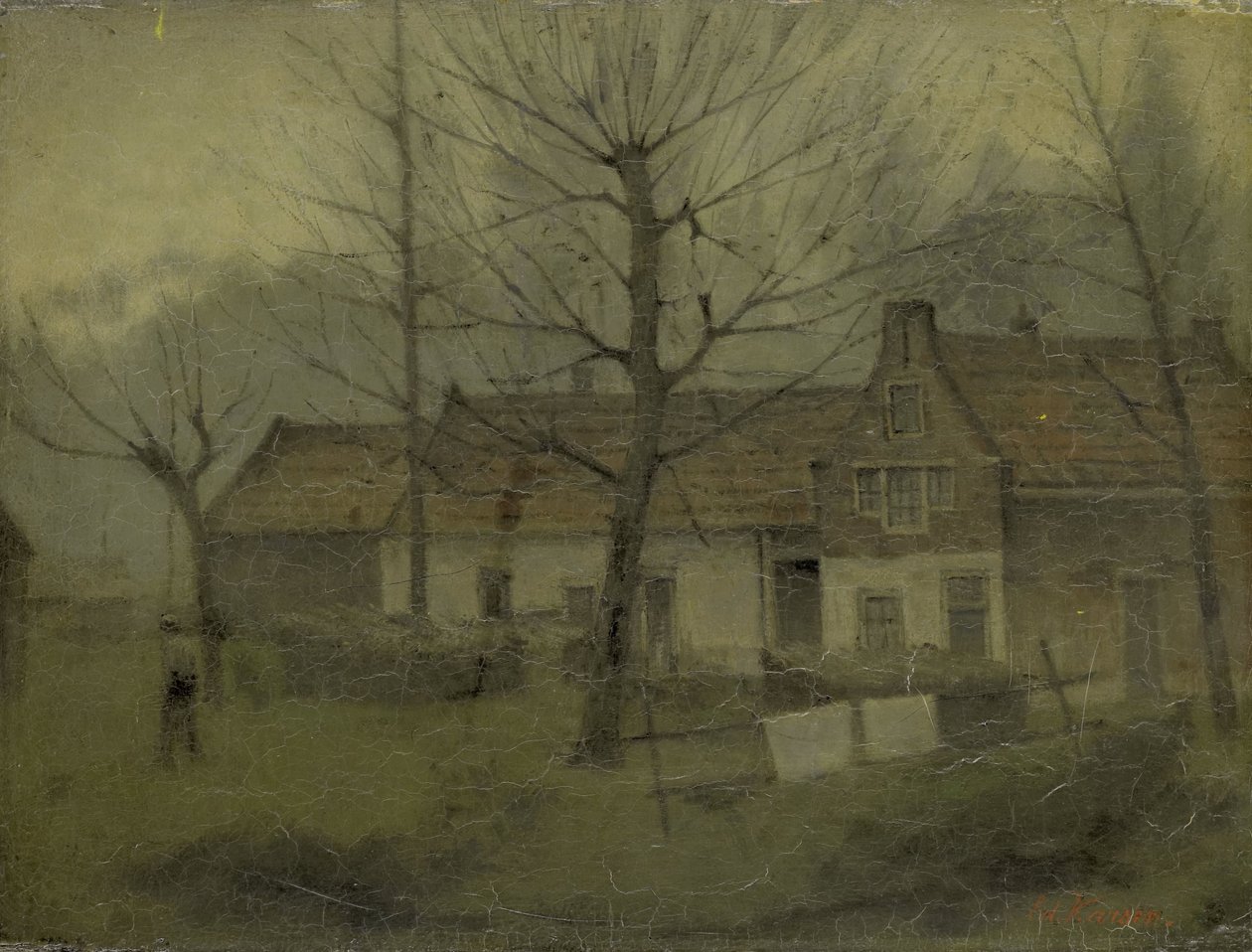 Casas en un pueblo de Eduard Karsen