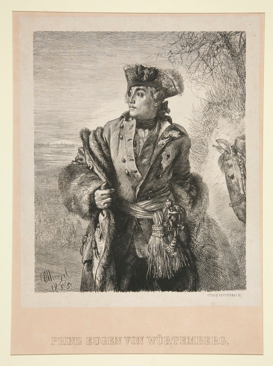 Retrato del príncipe Eugen von Wurtemberg de Eduard Kretzschmar