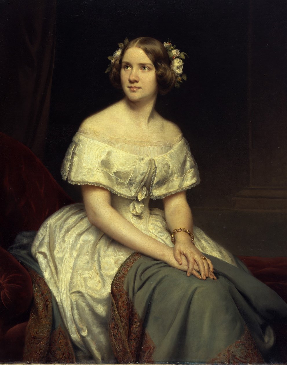 Alemán: Retrato de la cantante Jenny Lind de Eduard Magnus