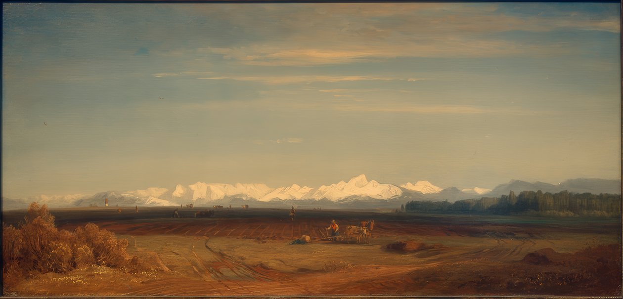 Paisaje bávaro frente a la montaña de Eduard Schleich der Ältere