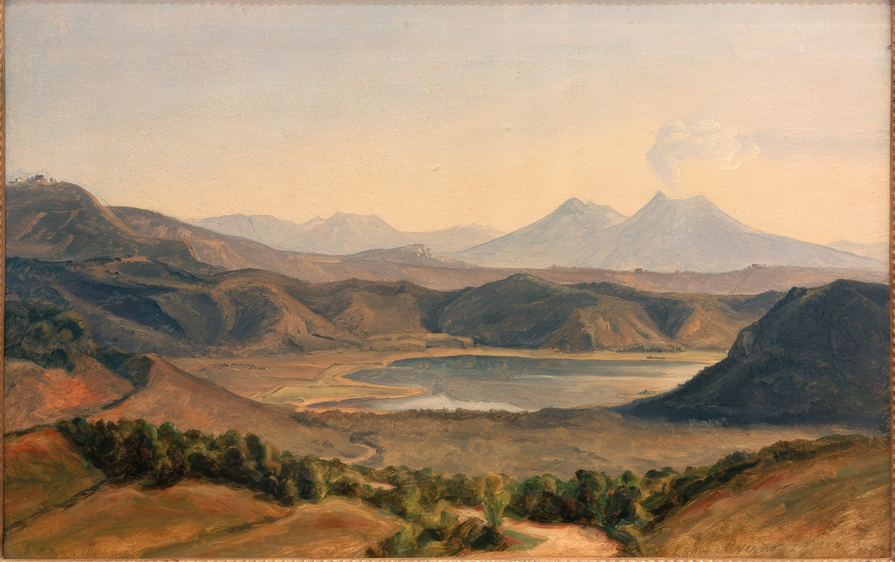 Lago di Averno y Vesubio de Eduard Wilhelm Pose