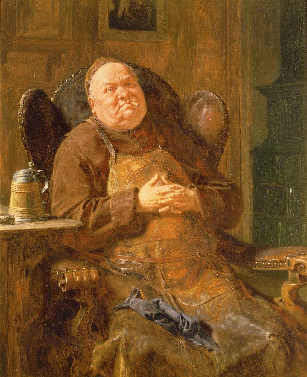 Un humo tranquilo, 1895 de Eduard von Grutzner