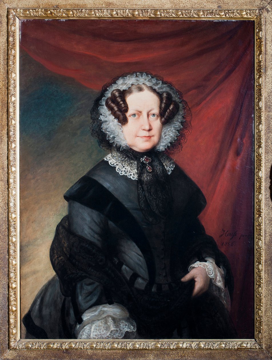 Retrato de Artemisia Negrone Brignole-Sale (Brignole Sale), madre de la duquesa Galliera Maria Brignole Sale de Ferrari. Genes, musei di strada nuova de Eduard von Heuss