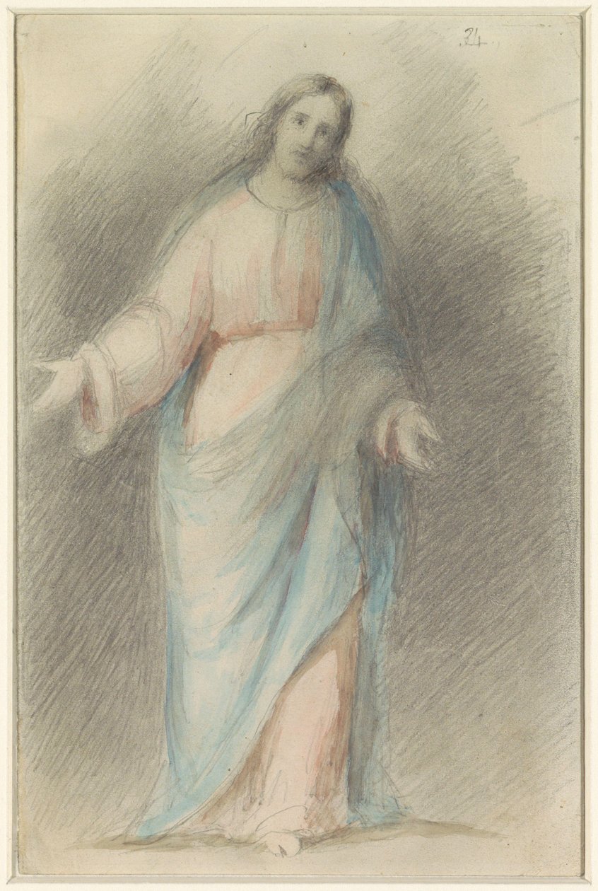 Cristo de pie, con los brazos extendidos de Eduard von Heuss
