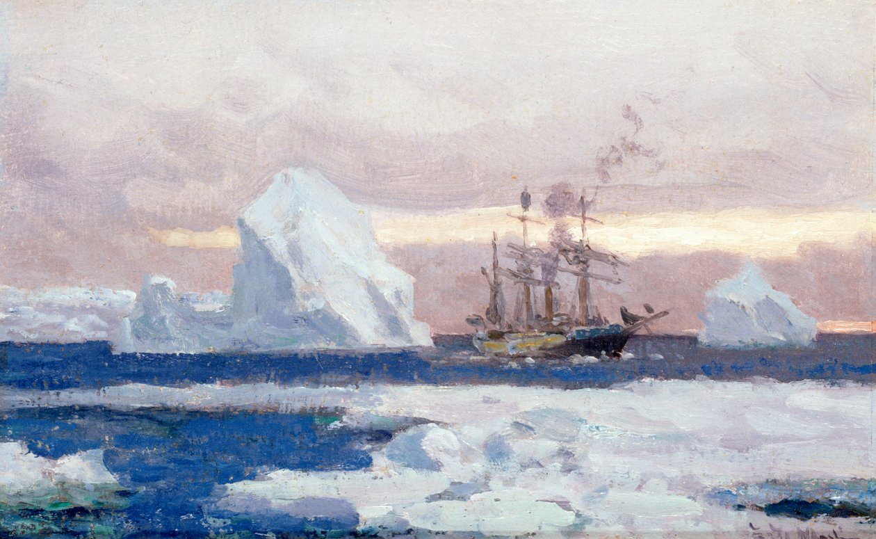 La corbeta argentina Uruguay en la Antártida de Eduardo de Martino