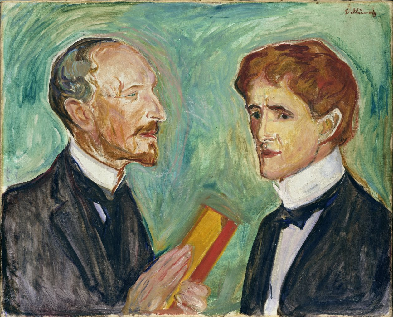 Albert Kollmann y Sten Drevsen, 1901 de Edvard Munch