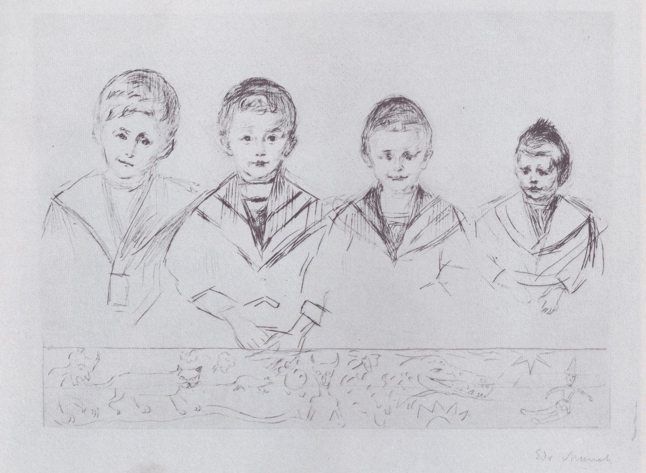 Los cuatro hijos del Dr. Linde de Edvard Munch