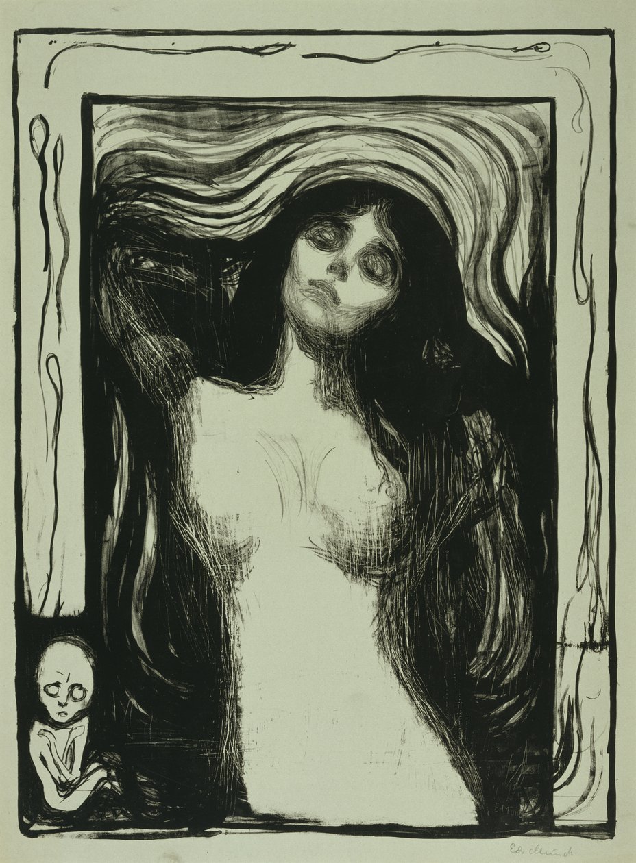 Madonna, 1895-1902 de Edvard Munch