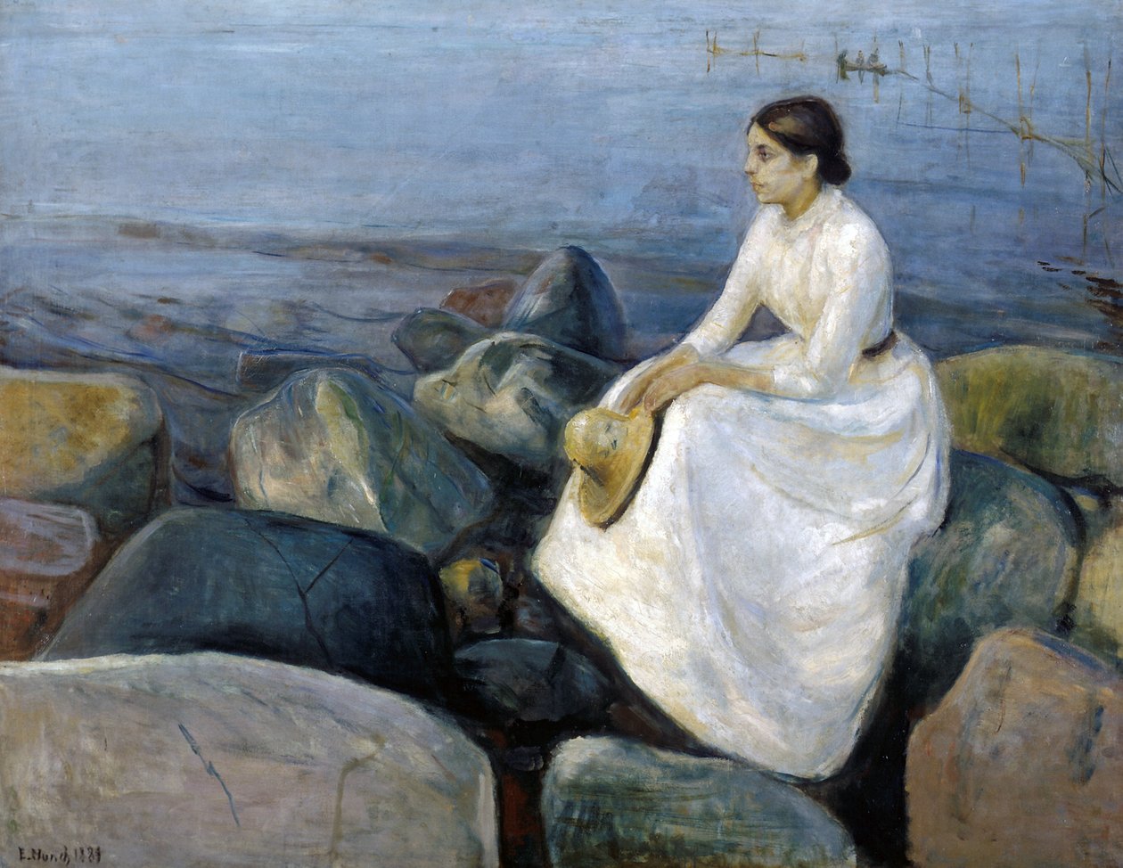 Noche de verano, Inger en la playa de Edvard Munch