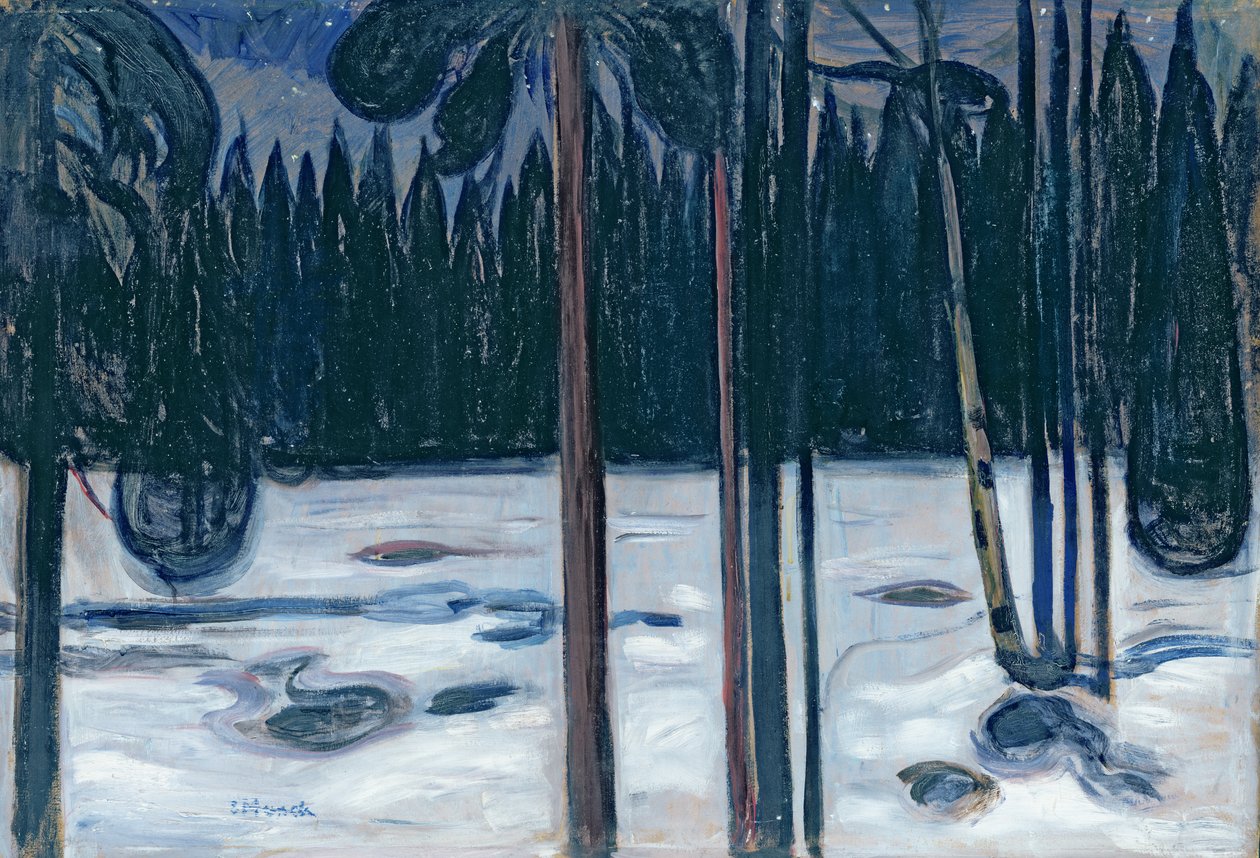 Paisaje de invierno de Edvard Munch