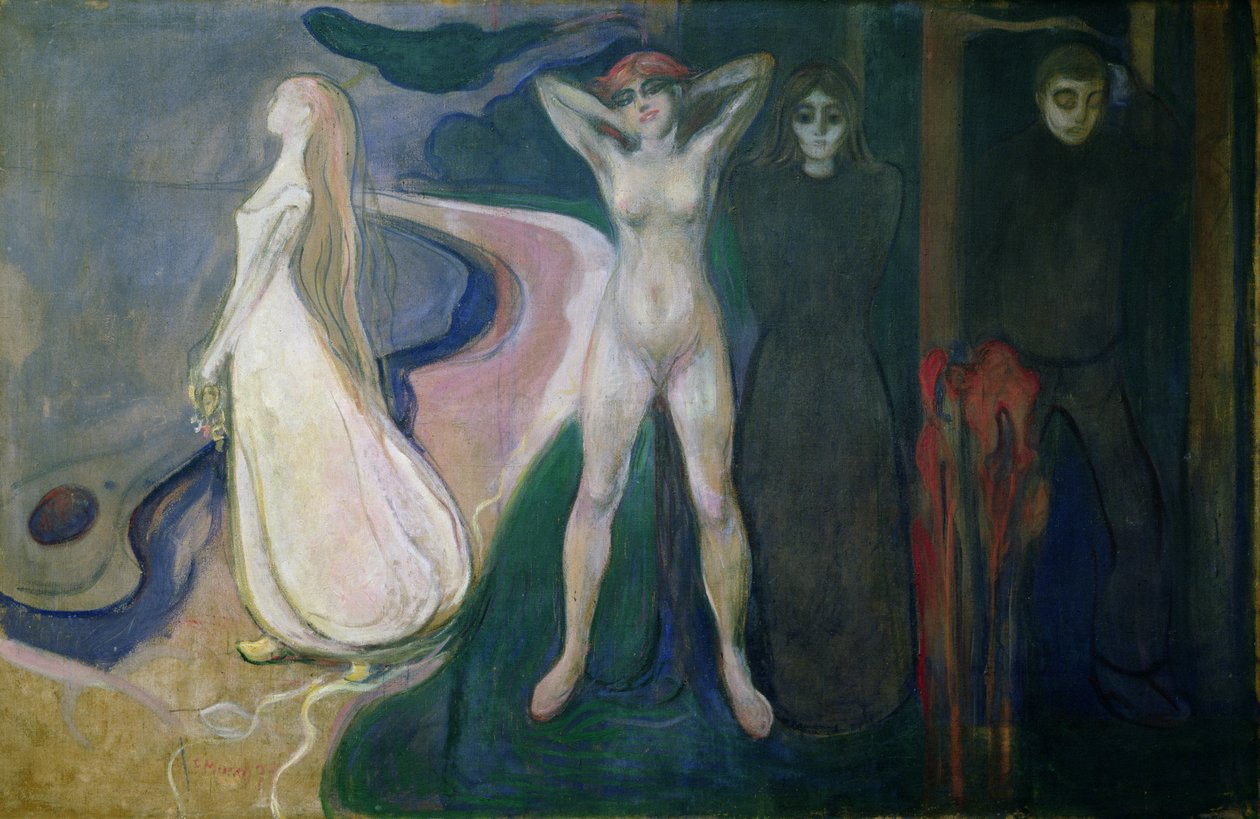 Mujer en tres etapas (Esfinge), 1893-5 de Edvard Munch