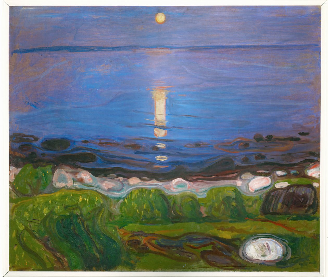 Una noche de verano en la playa (pintura) de Edvard Munch