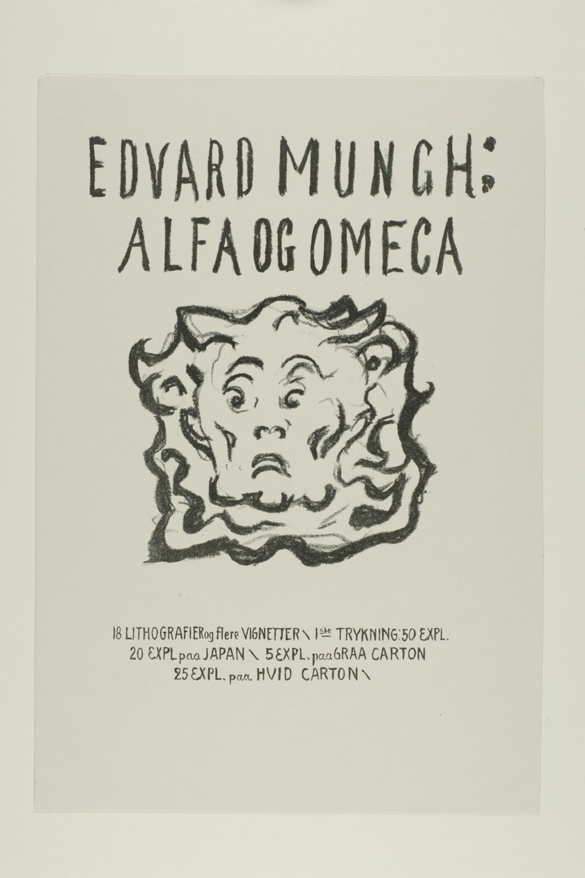 Alfa y Omega:Portada de Edvard Munch