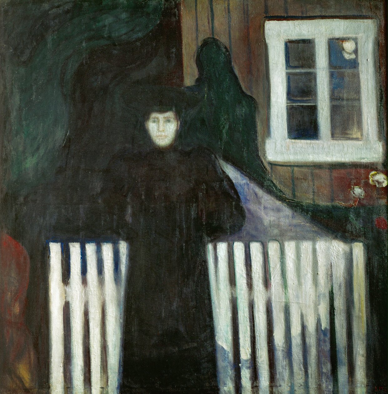 Angustia (óleo sobre lienzo) de Edvard Munch
