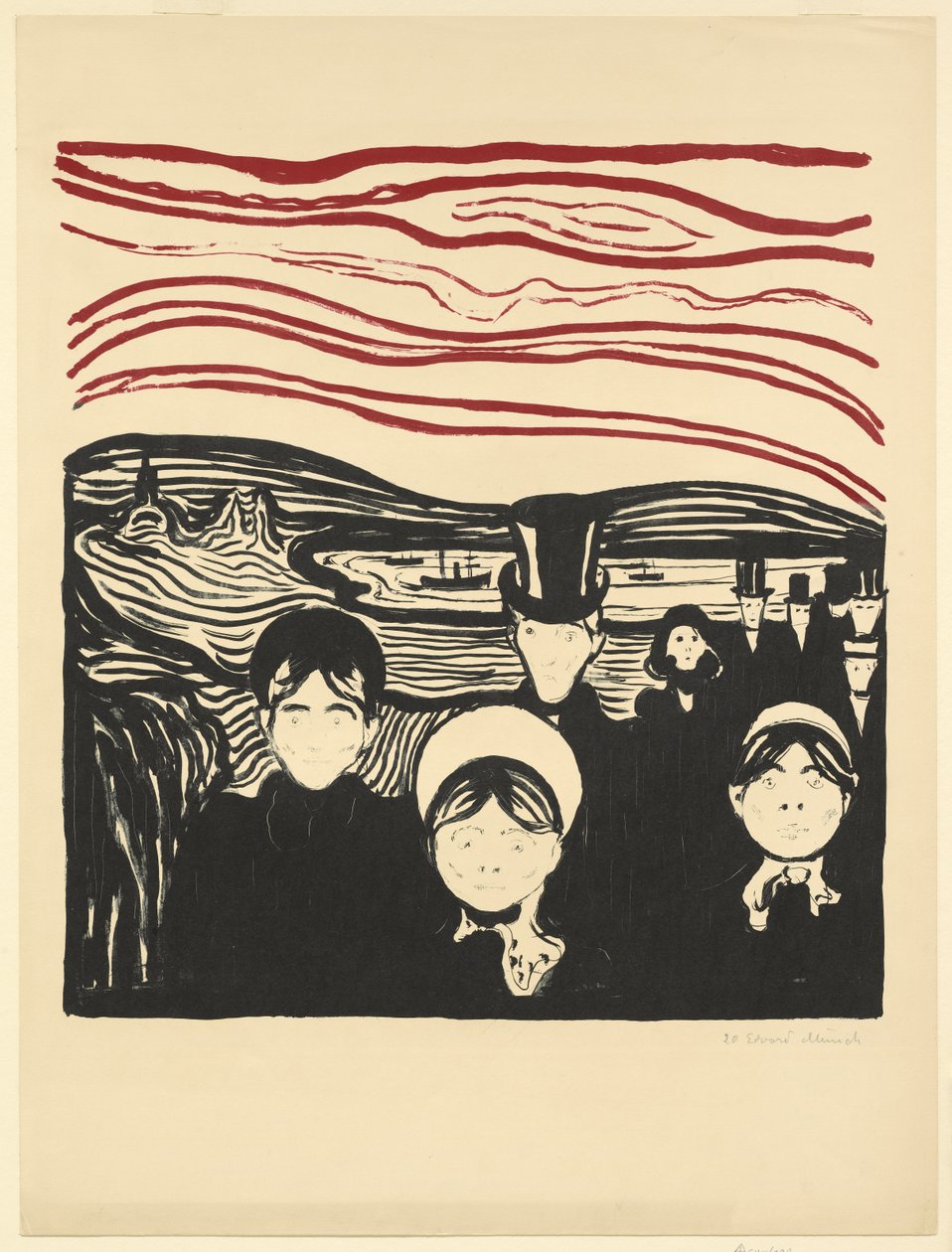 Ansiedad, 1896 de Edvard Munch
