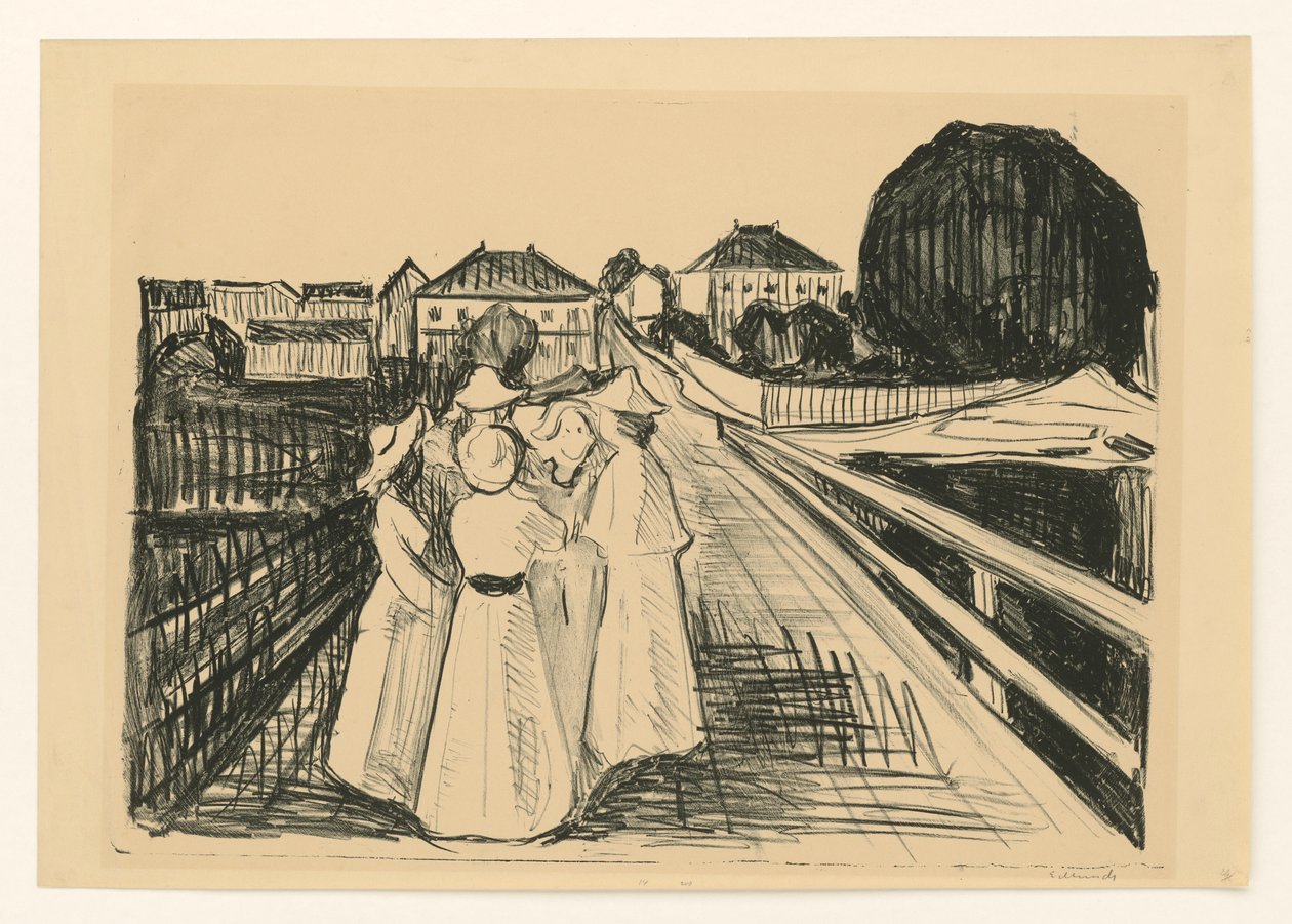 En el puente de Edvard Munch