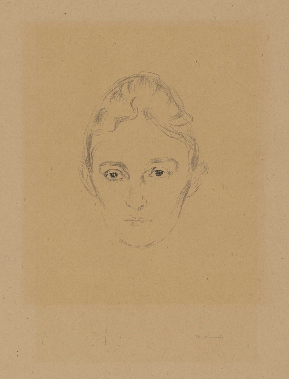 De la carpeta «De la casa de Max Linde»: Marie Linde de Edvard Munch