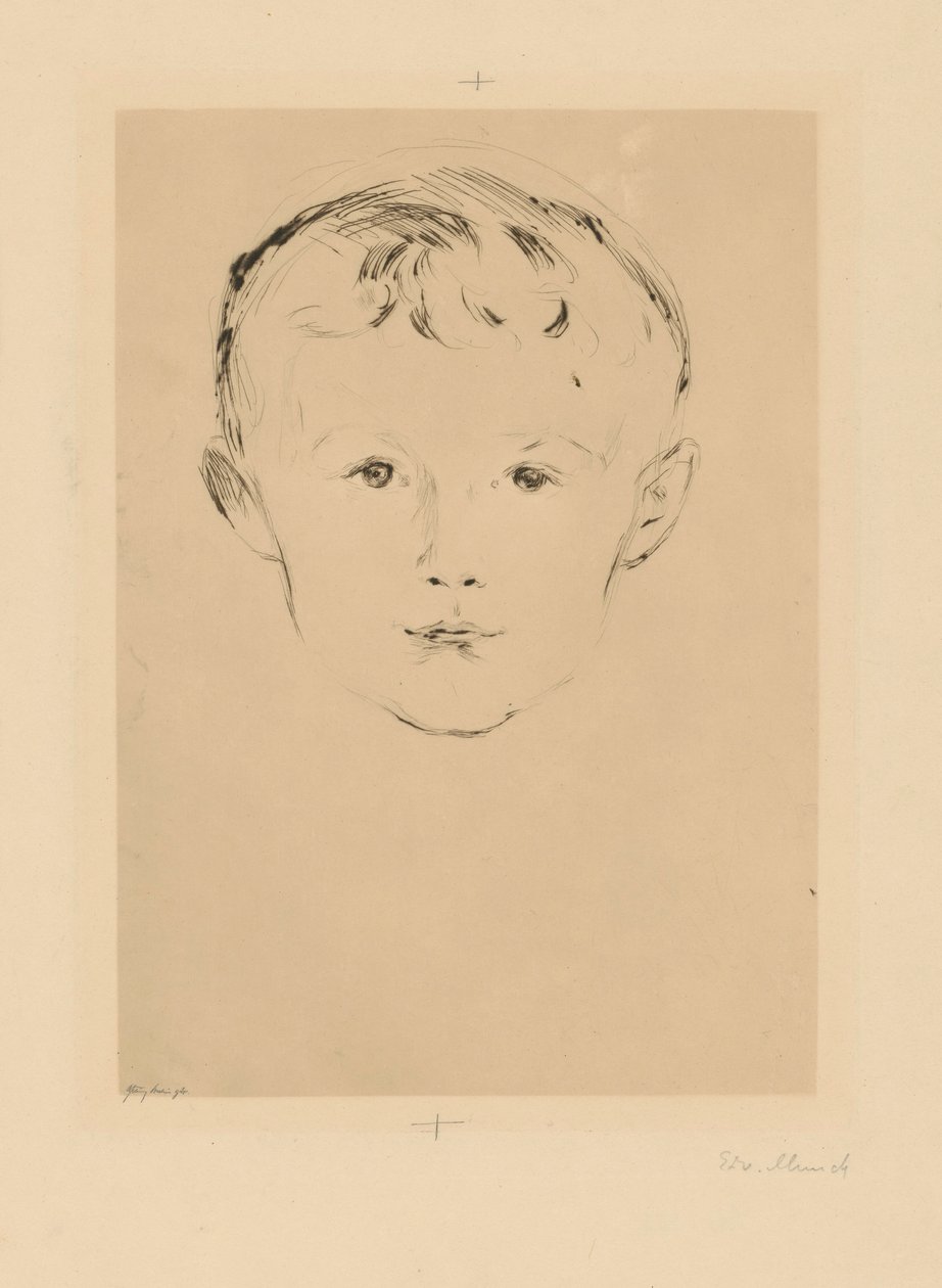 De la carpeta «De la casa de Max Linde»: Theodor Linde de Edvard Munch