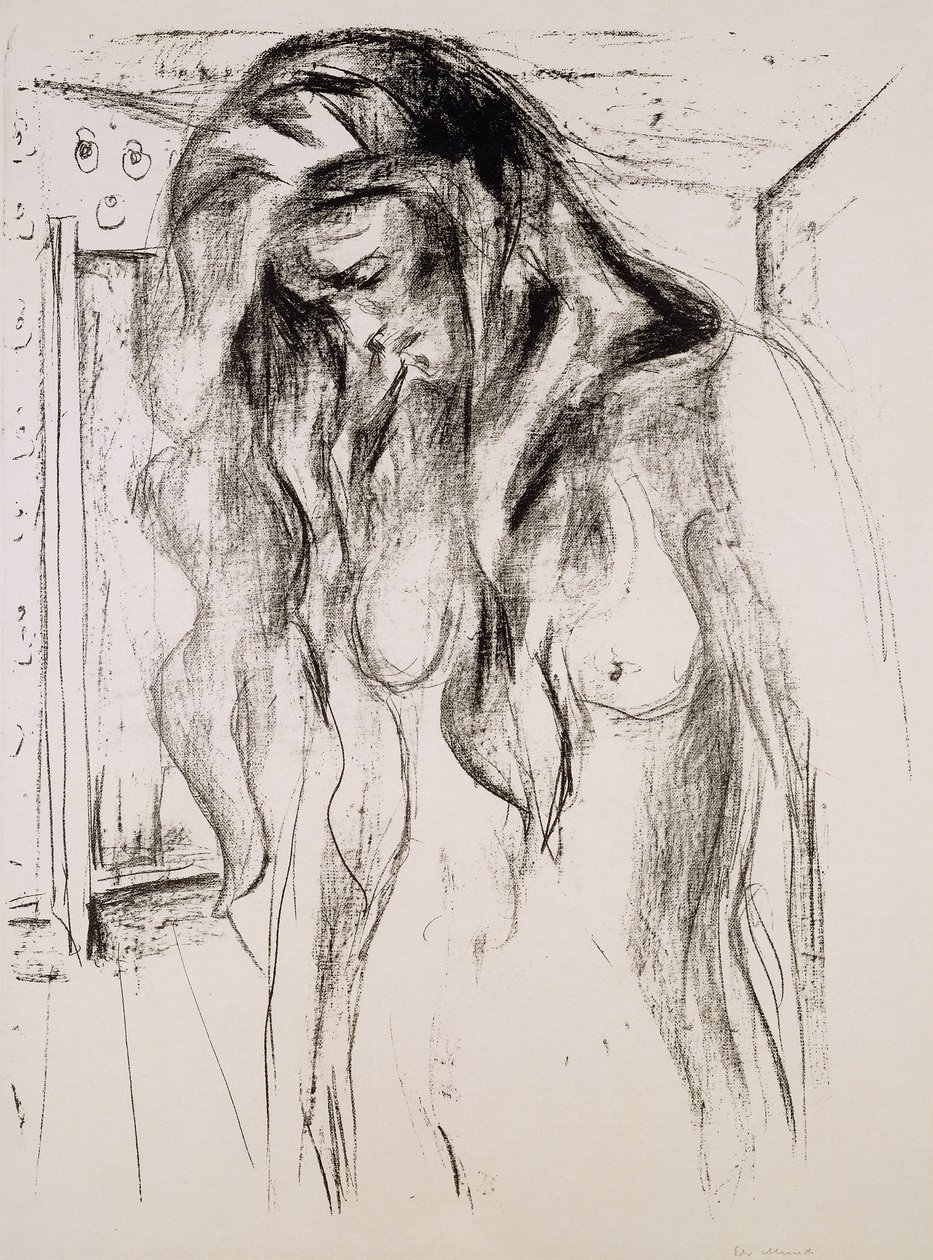 Chica llorando de Edvard Munch
