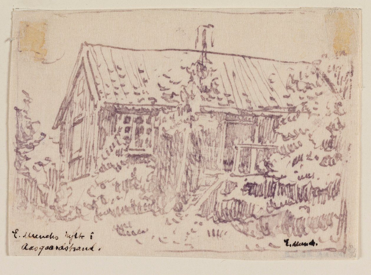 La cabaña de Edvard Munch en Åsgårdstrand de Edvard Munch