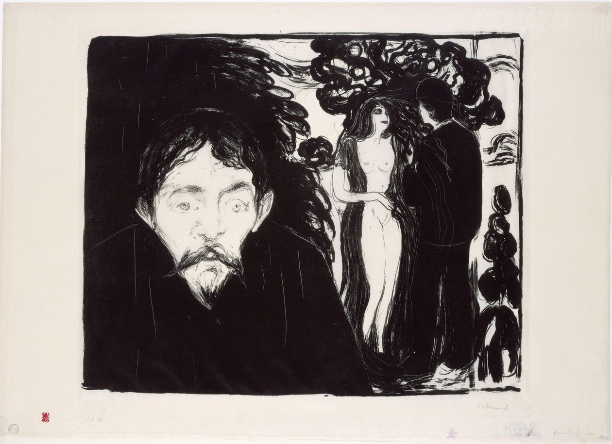 Celos II (grande) de Edvard Munch