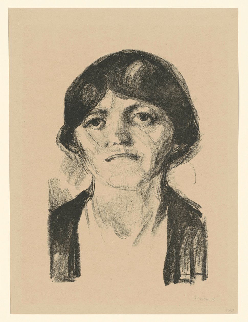 Cabeza de mujer de Edvard Munch