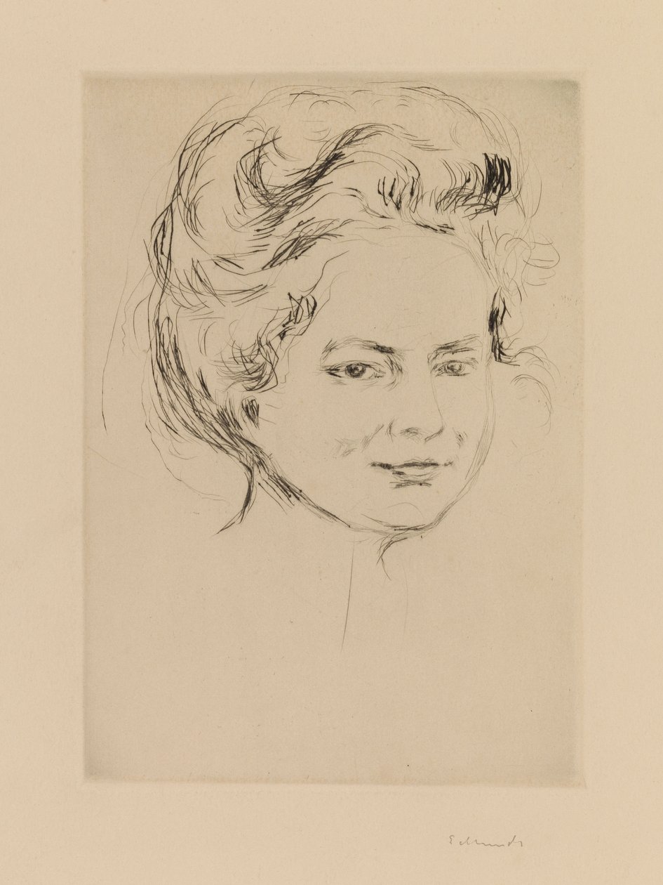 Cabeza de una niña de Edvard Munch
