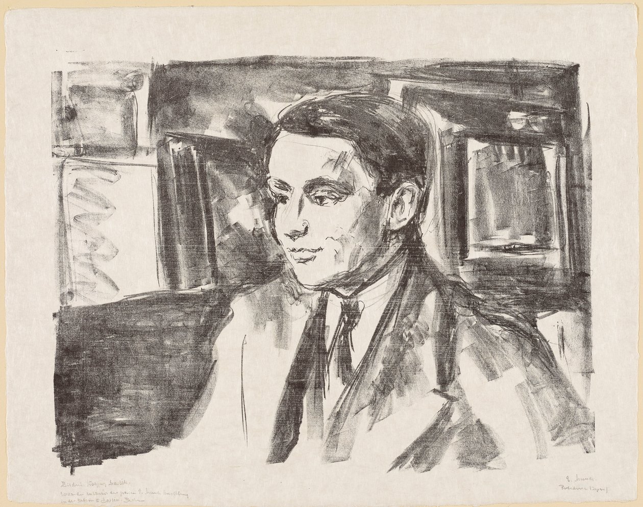 Retrato juvenil de Wolfgang Gurlitt de Edvard Munch