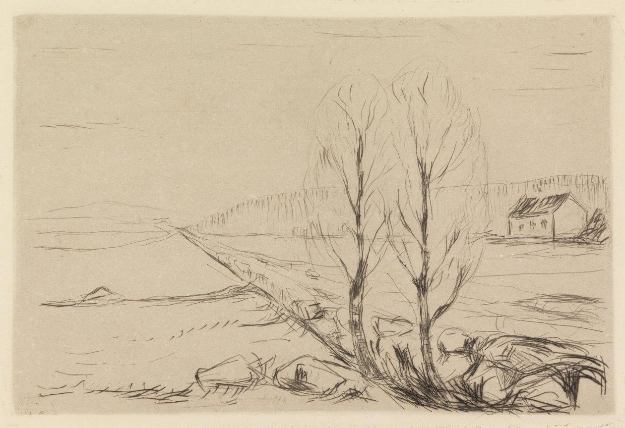 Dos árboles de Edvard Munch
