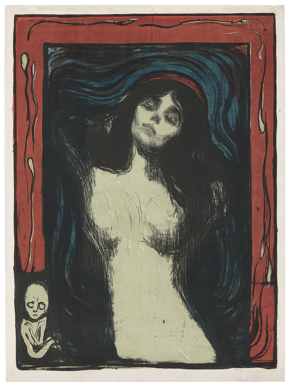 Madonna - Liebendes Weib, c. 1895-1902 de Edvard Munch