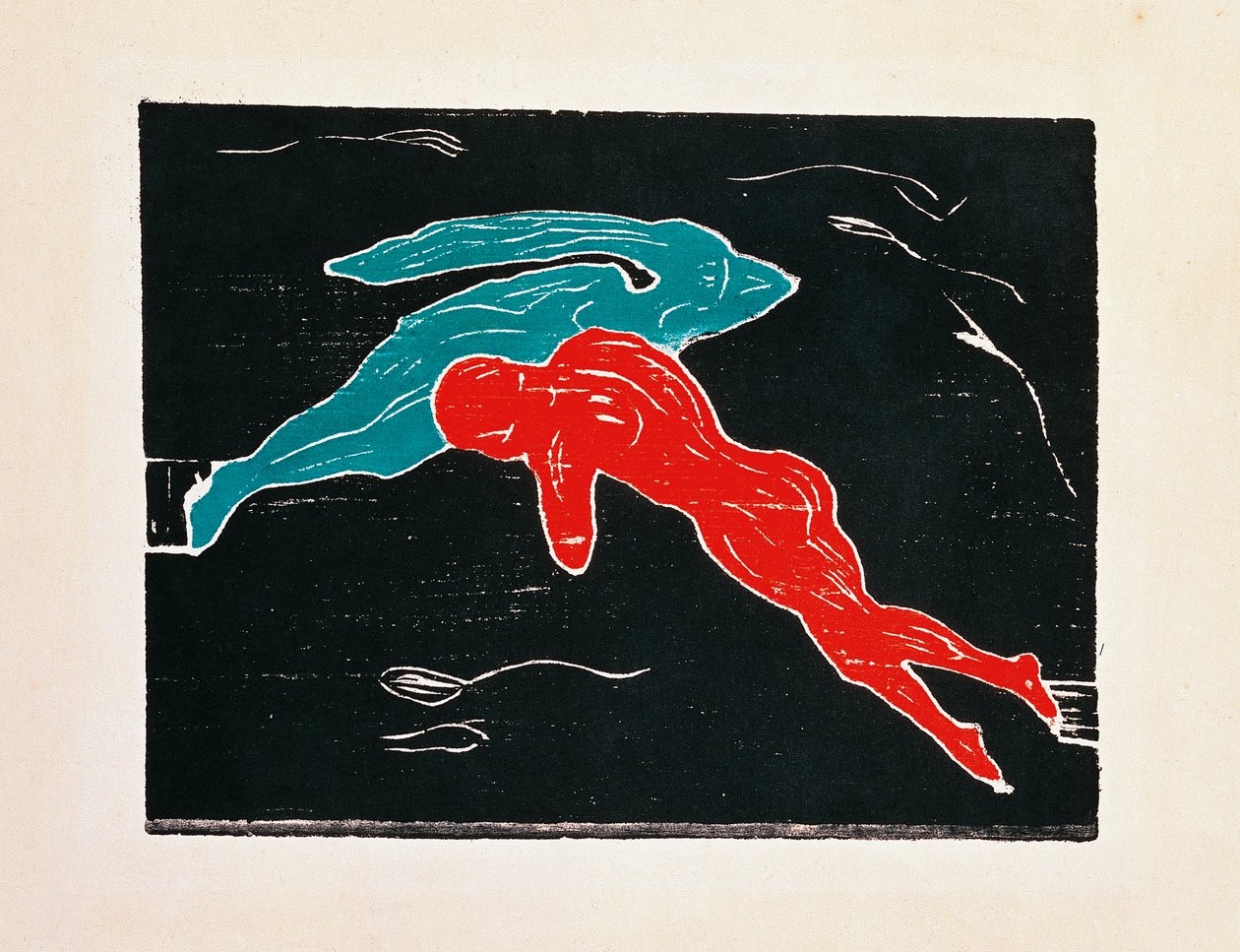 Encuentro en el espacio exterior de Edvard Munch