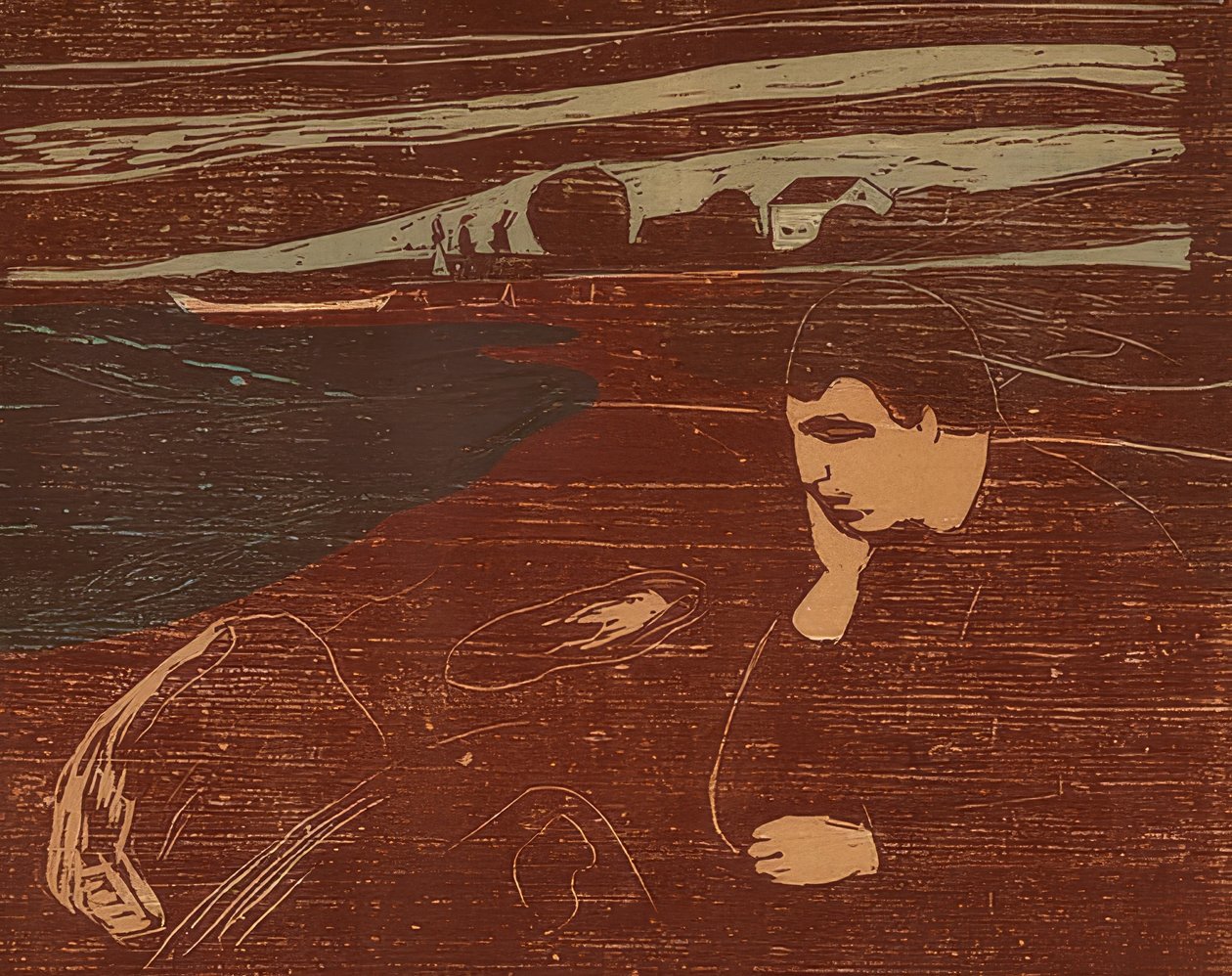 Melancolía III. 1902 de Edvard Munch
