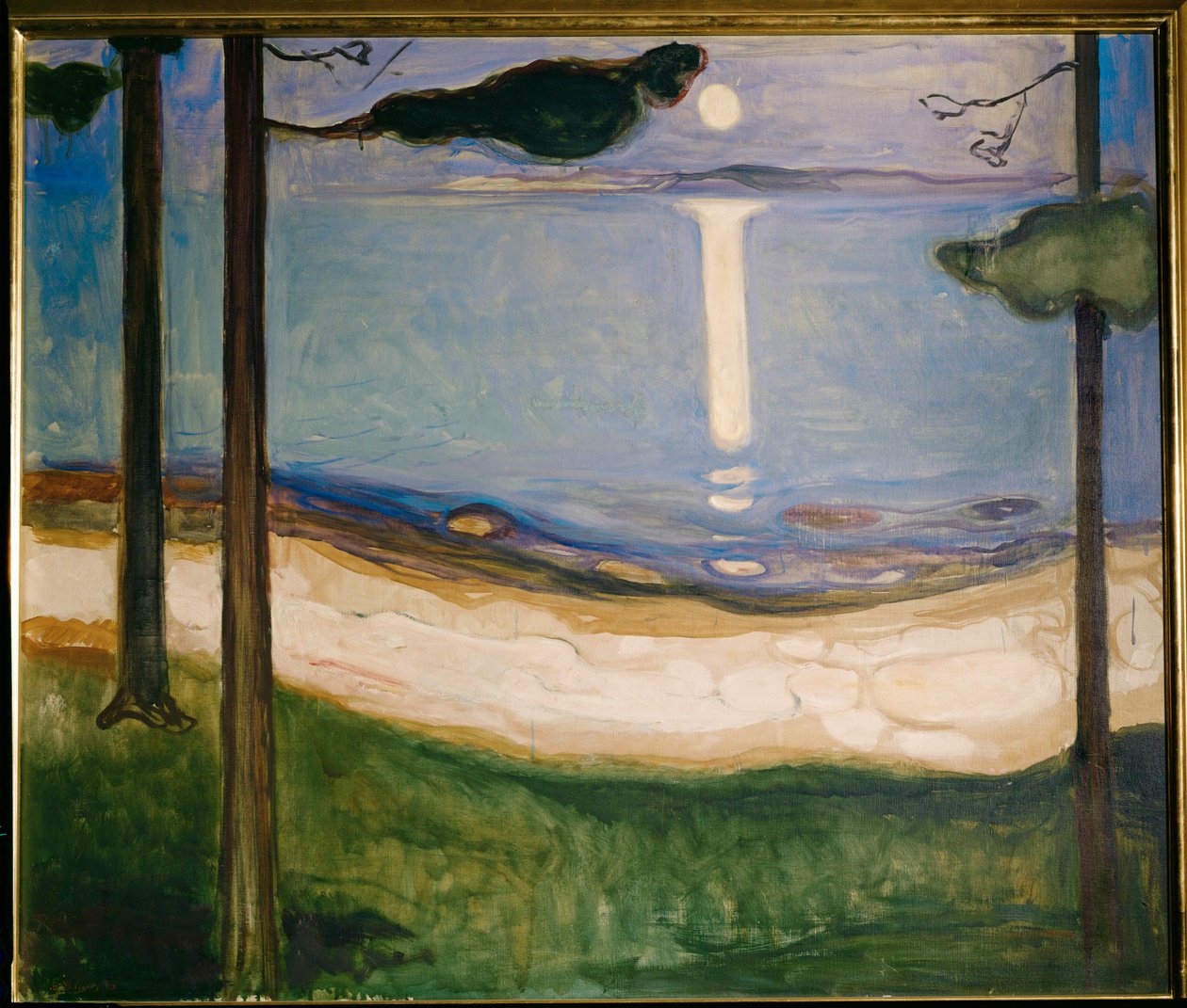 Moonshine (óleo sobre lienzo) de Edvard Munch