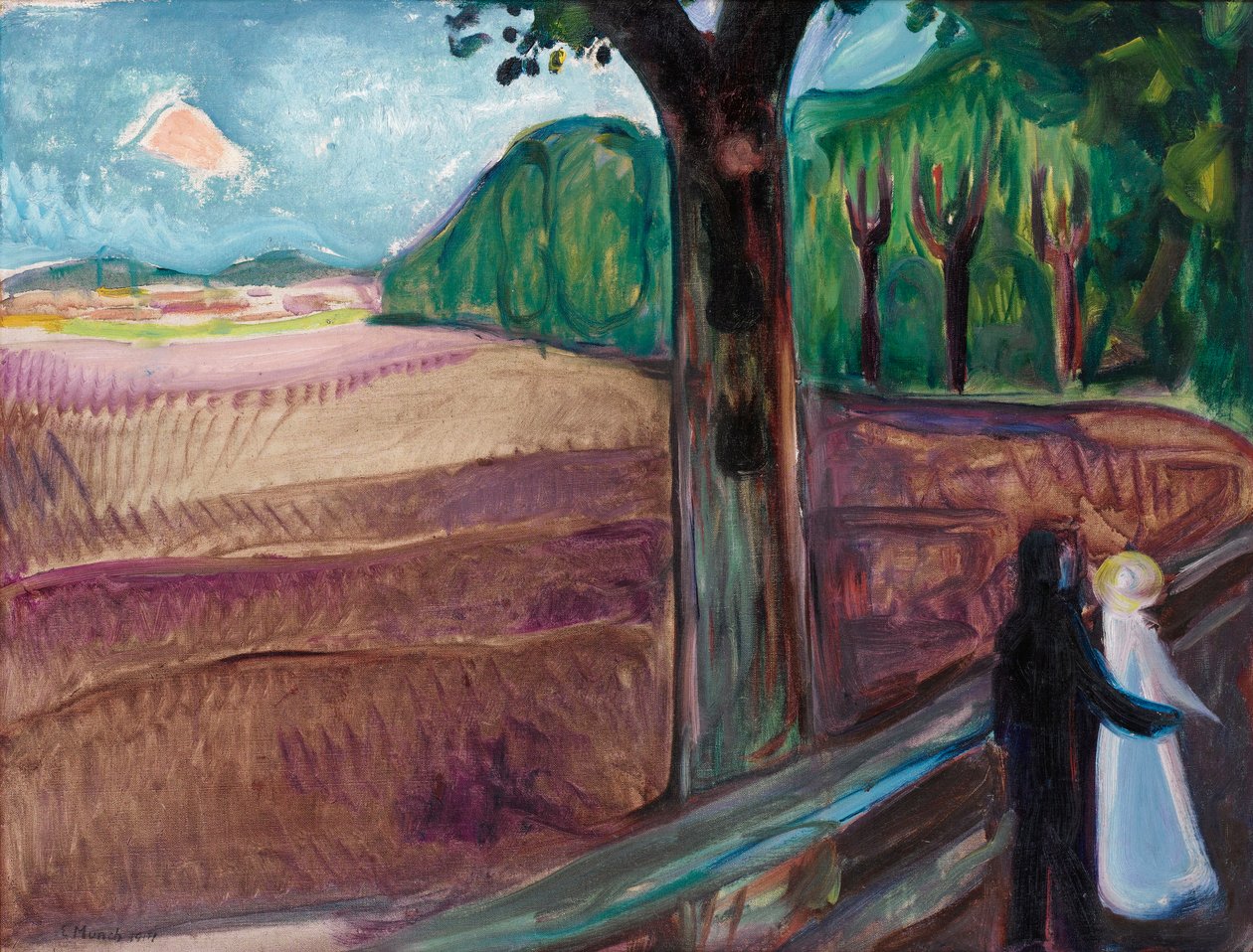 Noche de verano de Edvard Munch
