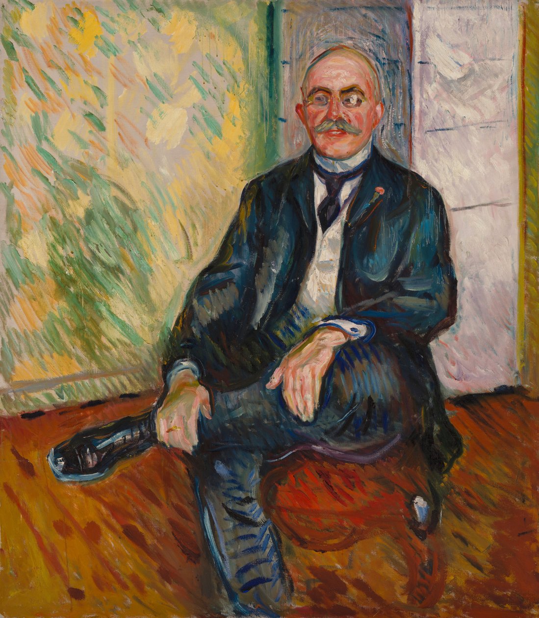 Retrato de Gustaf Schiefler de Edvard Munch