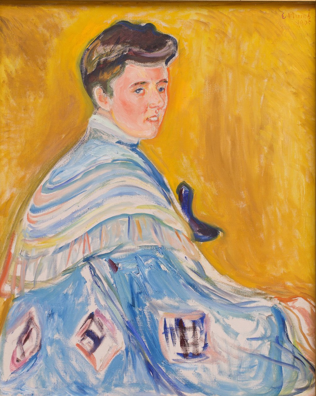 Retrato de Hanni Esche, de Munch, Edvard (1863-1944). Óleo sobre lienzo de Edvard Munch