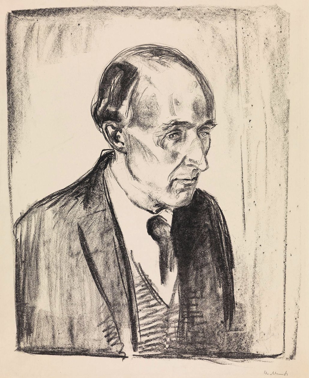 Retrato del compositor Frederick Delius 1862-1934 de Edvard Munch