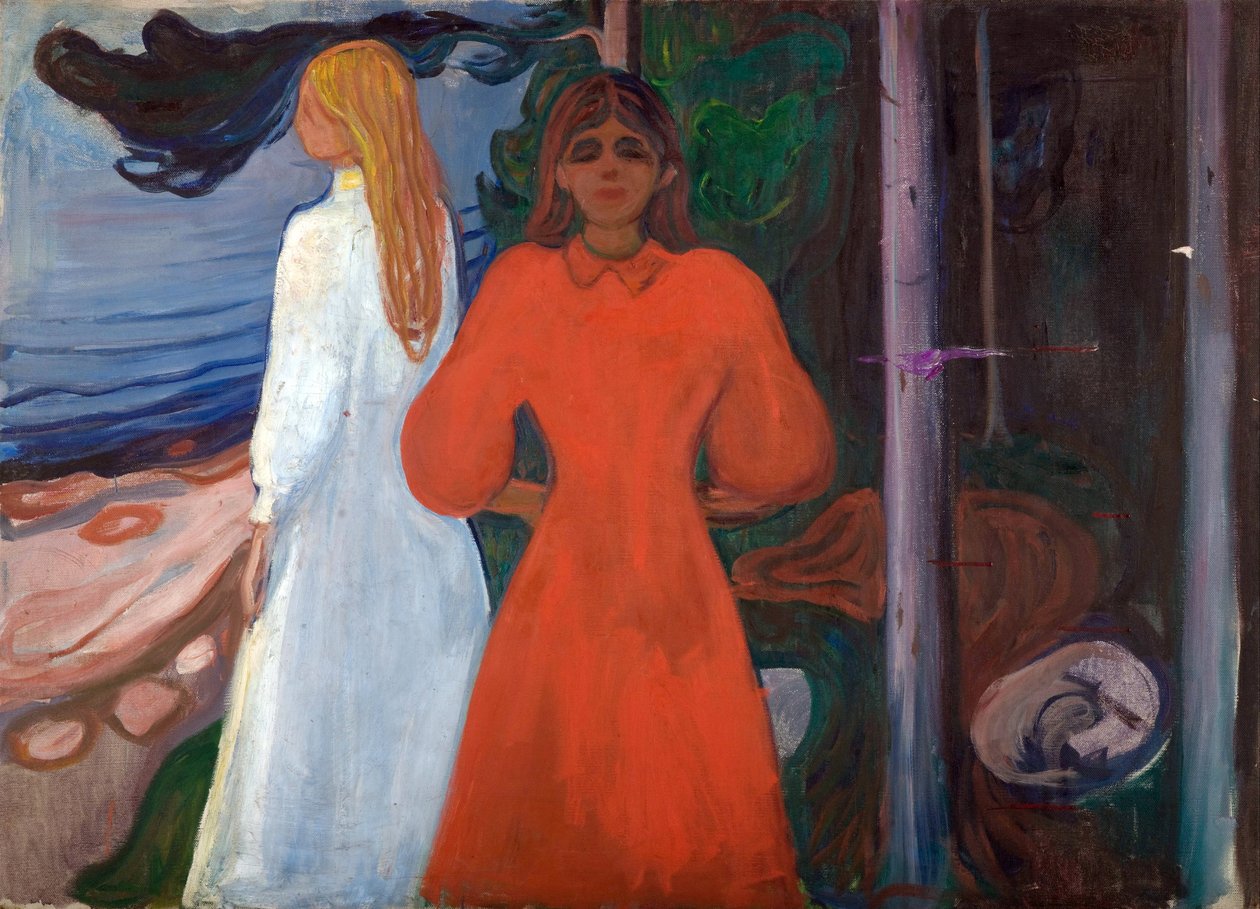 Rojo y blanco de Edvard Munch