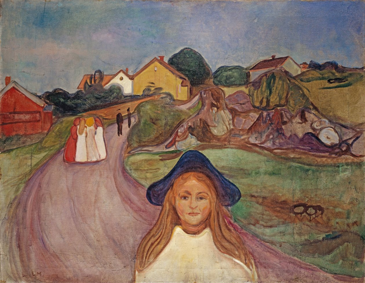 Camino en Aasgaardstrand, 1901 de Edvard Munch