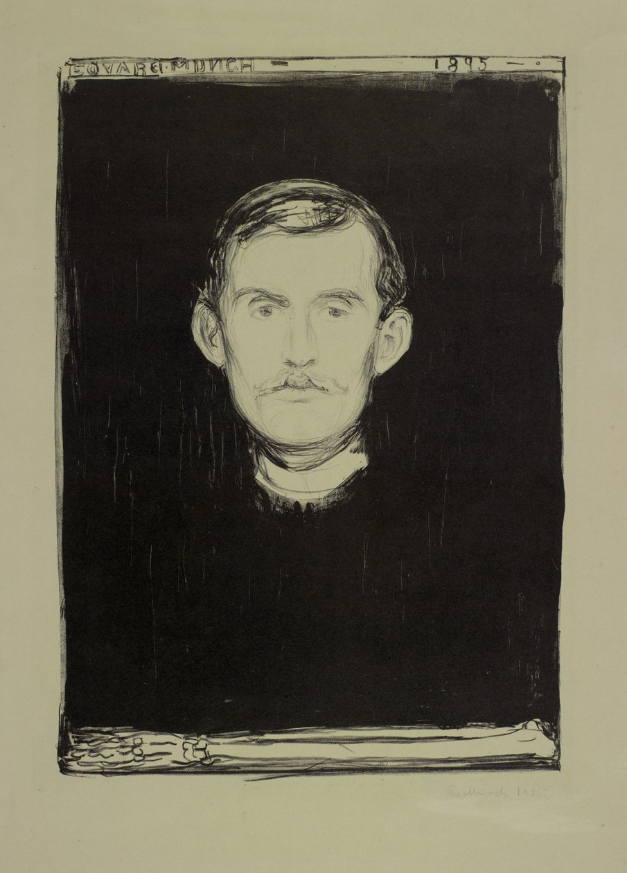 Autorretrato de Edvard Munch