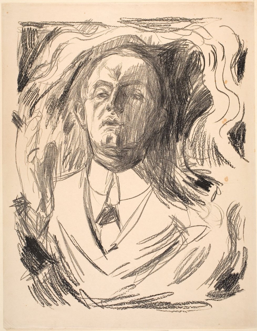 Autorretrato con cigarrillo de Edvard Munch