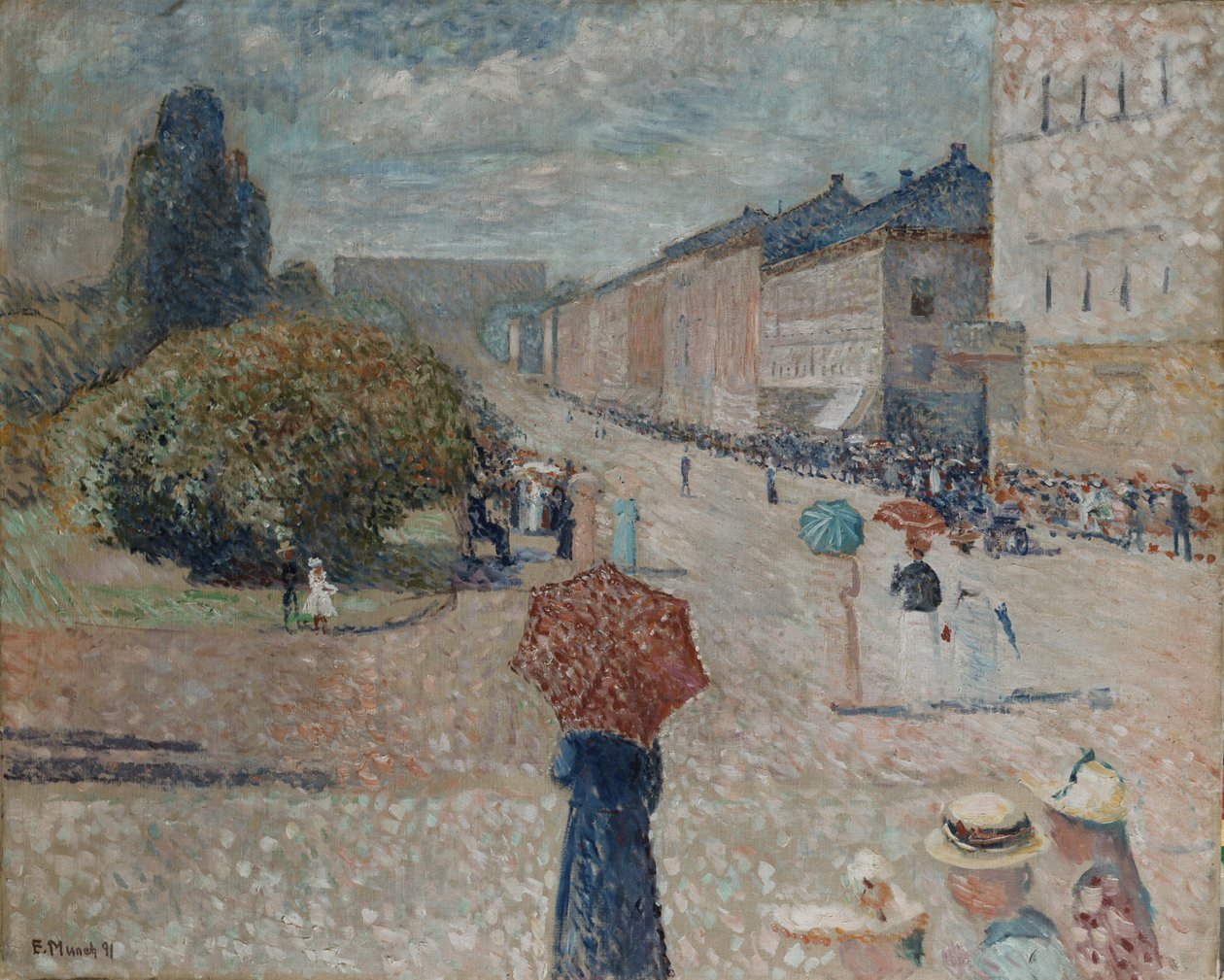 Primavera en Karl Johan de Edvard Munch