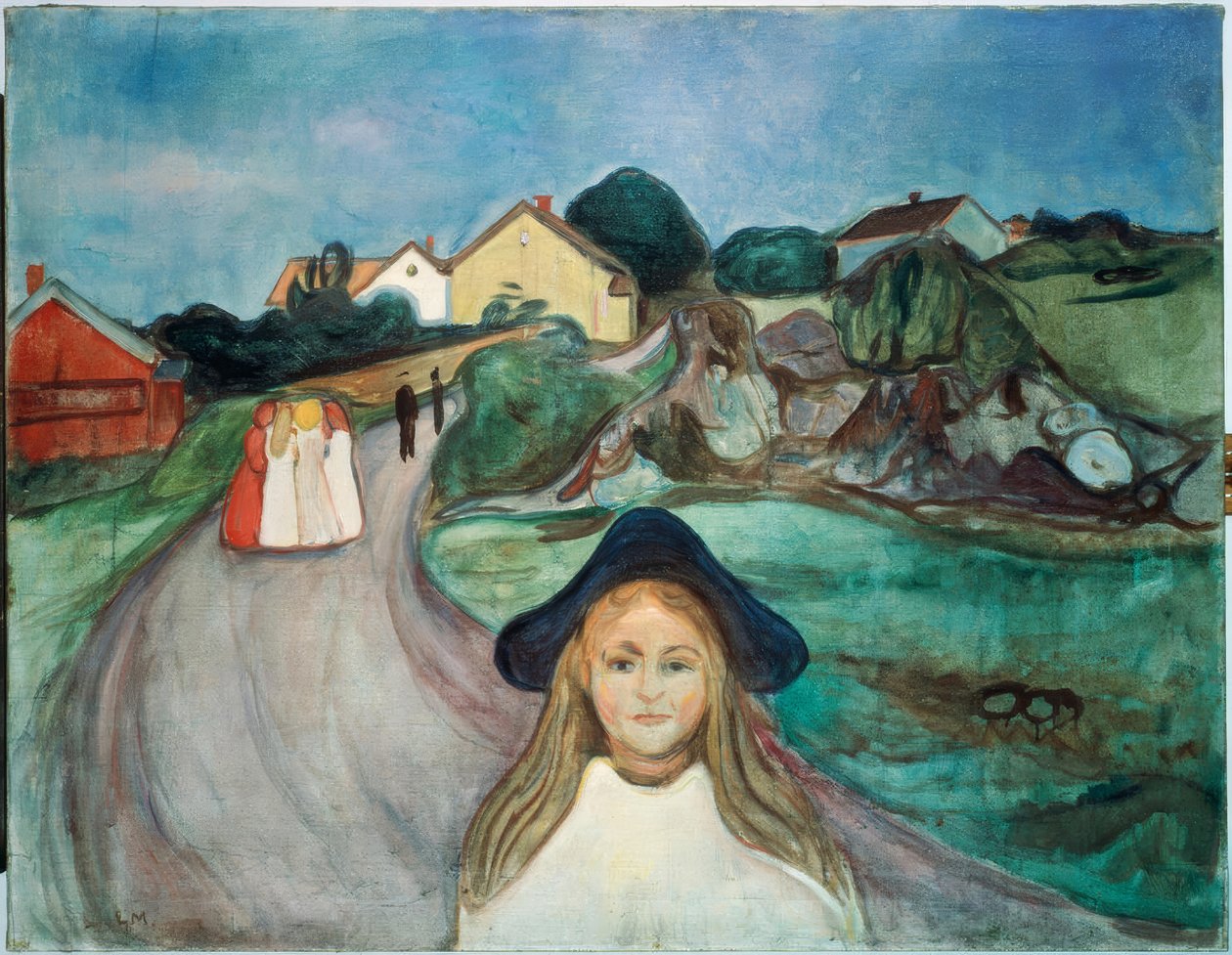 Calle en Asgardstrand de Edvard Munch