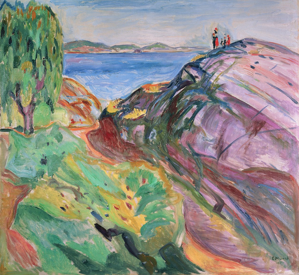 Verano junto al mar, Krager de Edvard Munch