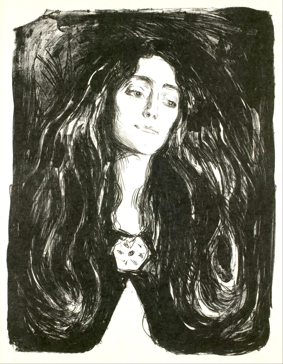 El broche. Eva Mudocci de Edvard Munch