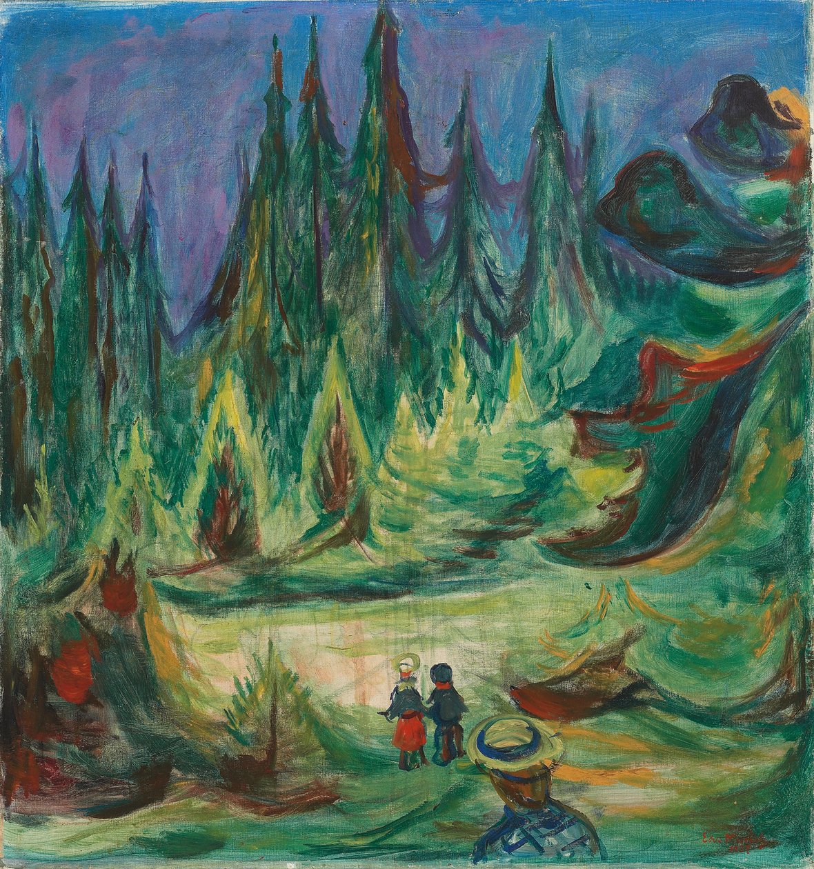 El bosque de los cuentos de hadas de Edvard Munch