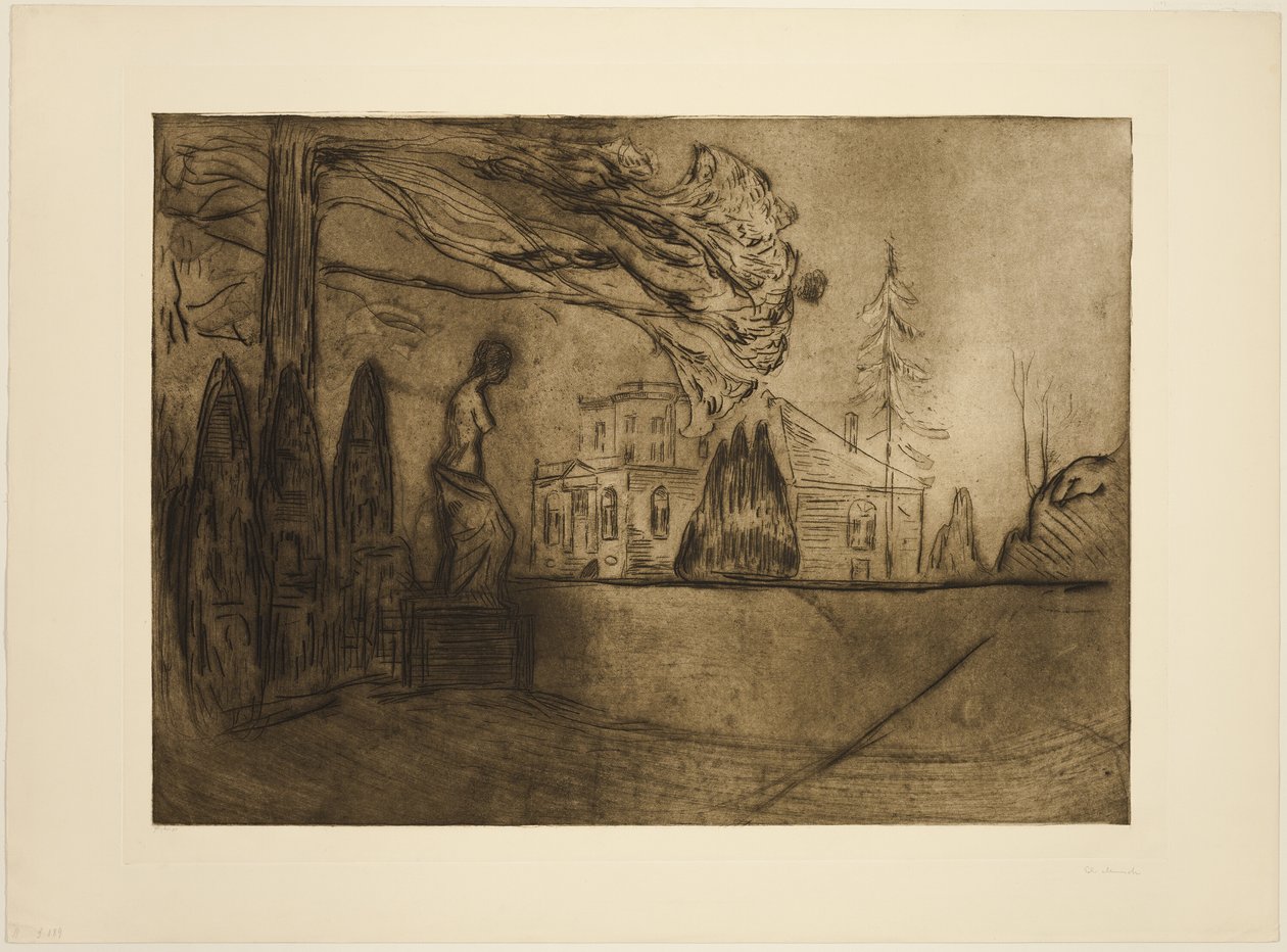 El Jardín de Noche de Edvard Munch