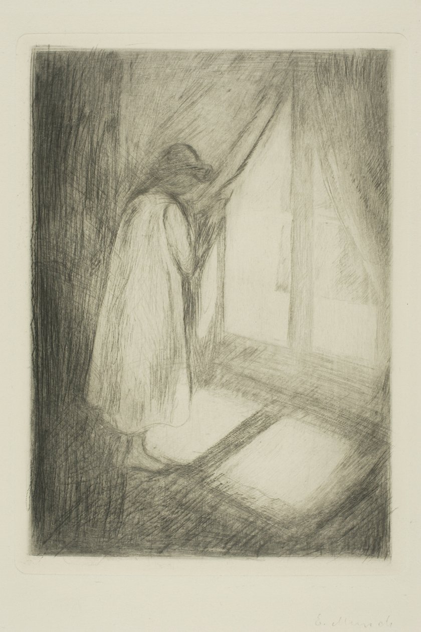 La Chica en la Ventana de Edvard Munch